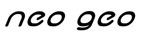 neo geo bold italic Font