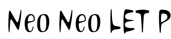 Neo Neo LET Plain.1.0 Font
