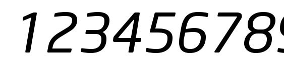 Neo Sans Cyr Italic Font, Number Fonts