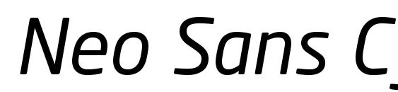 шрифт Neo Sans Cyr Italic, бесплатный шрифт Neo Sans Cyr Italic, предварительный просмотр шрифта Neo Sans Cyr Italic