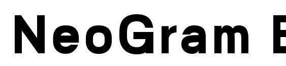 шрифт NeoGram Black, бесплатный шрифт NeoGram Black, предварительный просмотр шрифта NeoGram Black