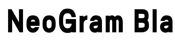 NeoGram BlackCnd font, free NeoGram BlackCnd font, preview NeoGram BlackCnd font