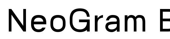 NeoGram Bold Font