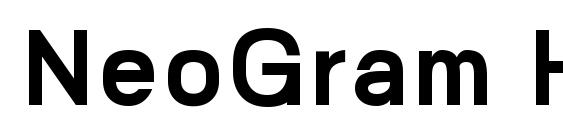 шрифт NeoGram Heavy, бесплатный шрифт NeoGram Heavy, предварительный просмотр шрифта NeoGram Heavy