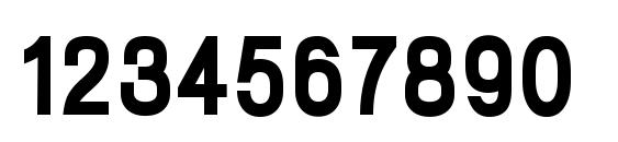 NeoGram HeavyCnd Font, Number Fonts