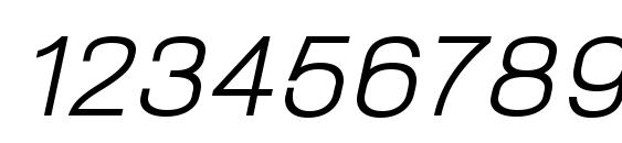 NeoGram Italic Font, Number Fonts