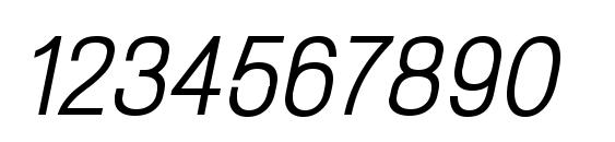 NeoGram ItalicCnd Font, Number Fonts