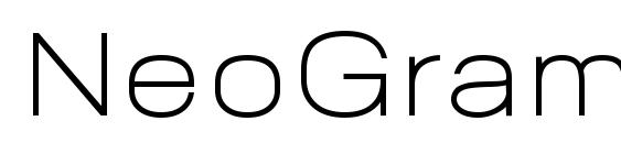 NeoGram LightExtd font, free NeoGram LightExtd font, preview NeoGram LightExtd font