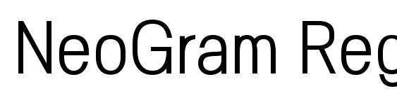 NeoGram RegularCnd Font