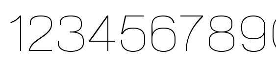 NeoGram UltraLight Font, Number Fonts