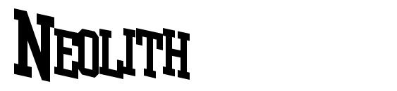 шрифт Neolith, бесплатный шрифт Neolith, предварительный просмотр шрифта Neolith