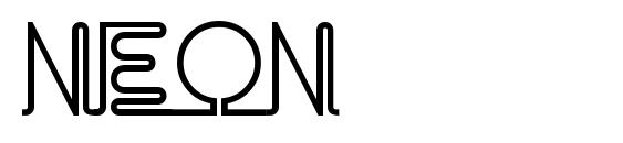 Neon font, free Neon font, preview Neon font