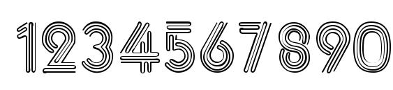 NeonCaps Regular Font, Number Fonts