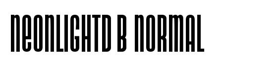 NeonlightDB Normal Font