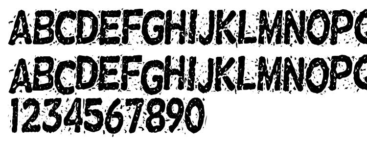 глифы шрифта Nervous Rex, символы шрифта Nervous Rex, символьная карта шрифта Nervous Rex, предварительный просмотр шрифта Nervous Rex, алфавит шрифта Nervous Rex, шрифт Nervous Rex