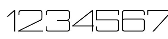 NesobriteExLt Regular Font, Number Fonts