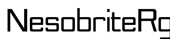 NesobriteRg Bold font, free NesobriteRg Bold font, preview NesobriteRg Bold font