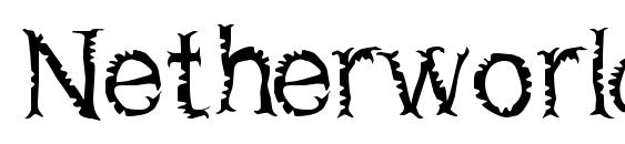 Netherworld font, free Netherworld font, preview Netherworld font