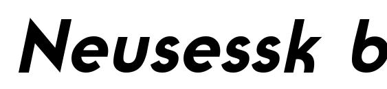 Neusessk bolditalic font, free Neusessk bolditalic font, preview Neusessk bolditalic font
