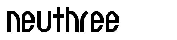 Neuthree font, free Neuthree font, preview Neuthree font