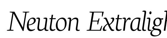 Neuton Extralight Italic font, free Neuton Extralight Italic font, preview Neuton Extralight Italic font