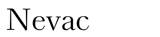 Nevac font, free Nevac font, preview Nevac font