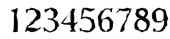 NevadaRandom Regular Font, Number Fonts