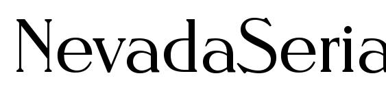 NevadaSerial Light Regular Font