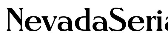 NevadaSerial Medium Regular Font