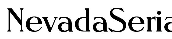 NevadaSerial Regular Font