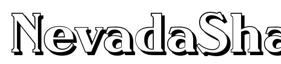 NevadaShadow Bold font, free NevadaShadow Bold font, preview NevadaShadow Bold font