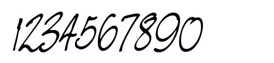 NevilleScript Italic Font, Number Fonts