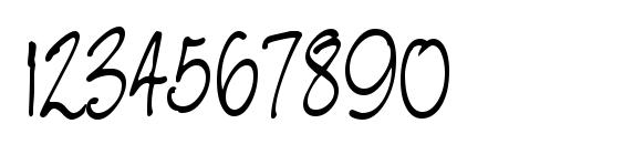 NevilleScript Regular Font, Number Fonts