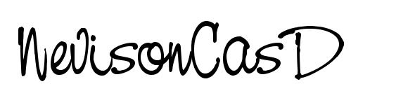 NevisonCasD font, free NevisonCasD font, preview NevisonCasD font