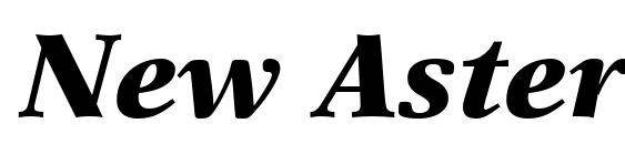 New Aster LT Black Italic Font