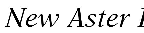 New Aster LT Italic Font