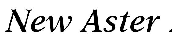 New Aster LT Semi Bold Italic Font