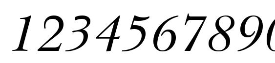 New Baskerville Italic BT Font, Number Fonts