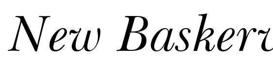 Шрифт New Baskerville Italic BT