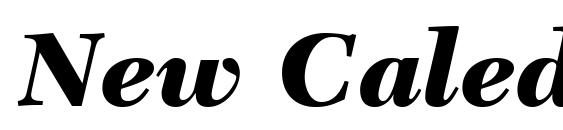 New Caledonia LT Black Italic Font