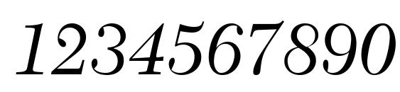 New Caledonia LT Italic Font, Number Fonts