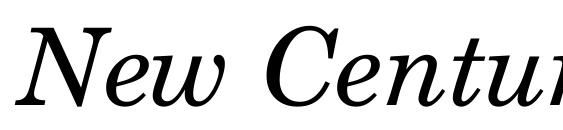 New Century Schoolbook CE Italic Font