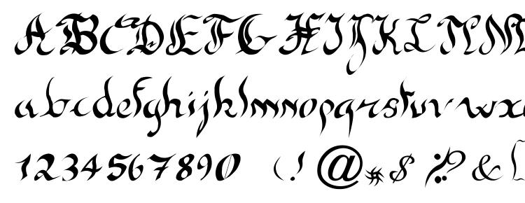 glyphs New gothic font, сharacters New gothic font, symbols New gothic font, character map New gothic font, preview New gothic font, abc New gothic font, New gothic font