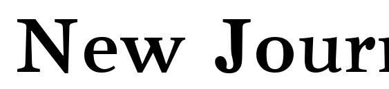 New Journal Bold.001.001 Font
