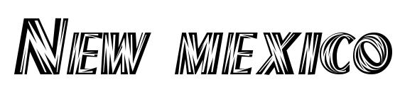 шрифт New mexico, бесплатный шрифт New mexico, предварительный просмотр шрифта New mexico