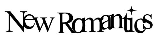 New Romantics font, free New Romantics font, preview New Romantics font