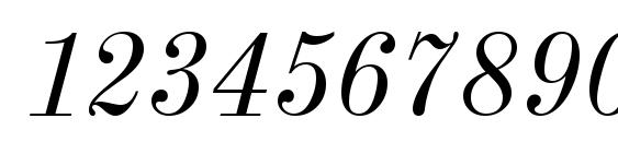 New Standard Old Italic Font, Number Fonts