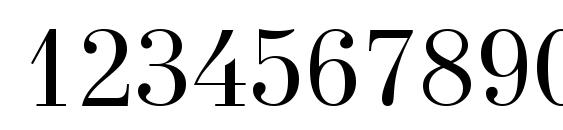 New Standard Old Font, Number Fonts