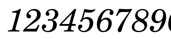 New Yearbook Italic Font, Number Fonts