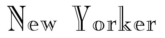 New Yorker Engraved Font